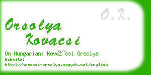 orsolya kovacsi business card